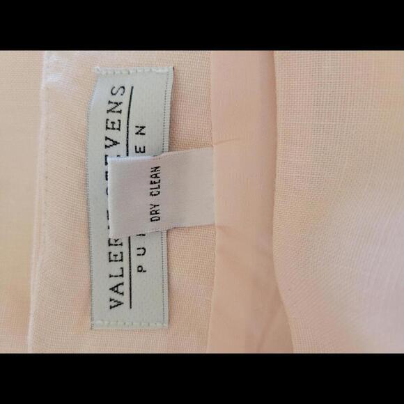 Valerie Stevens size 14 pale pink linen skirt. Knee length - Picture 4 of 4